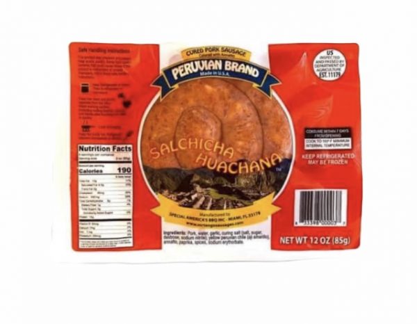 Salchicha Huachana Peruana 12 oz