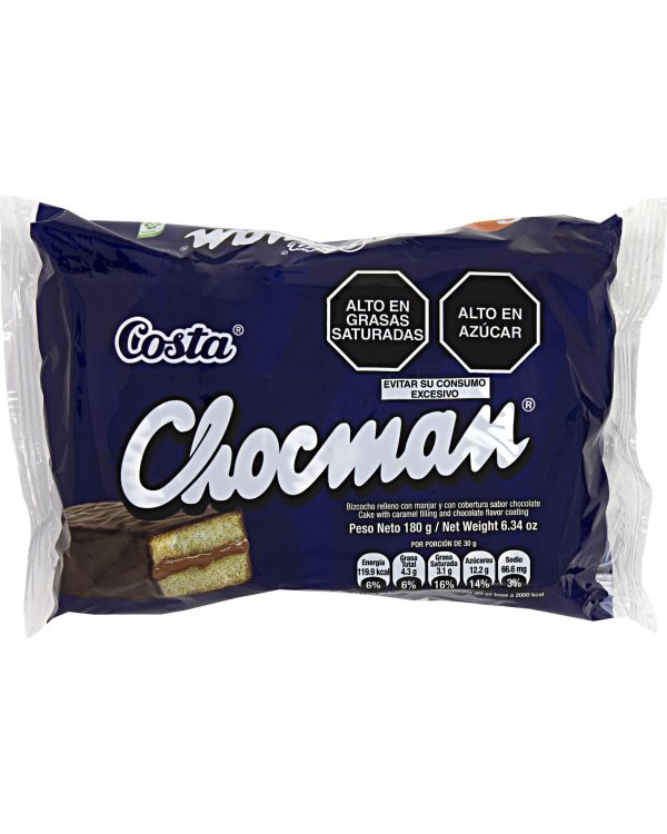 Costa Chocman 6 pzs  6.34oz