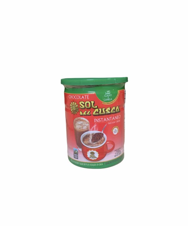 IncaSur Chocolate Sol Del Cusco Instantaneo Clavo y Canela 220gr