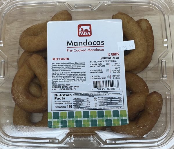 Paisa Mandocas Pre-Fritas Congeladas 12 Unidades