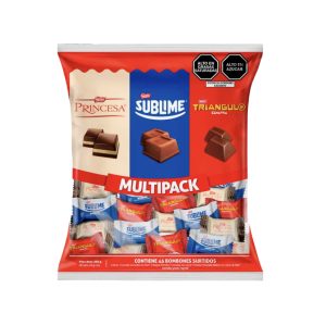 Nestle - Mini Bombones Surtido Princesa, Sublime, Triangulo 45pzs 360gr