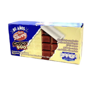 Savoy Choco Duo chocolate con leche y chocolate blanco 5 Unidades 1lb 6.9oz
