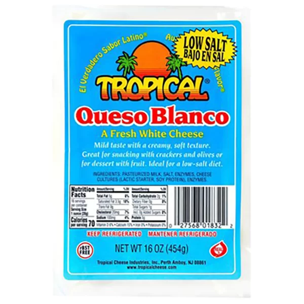Tropical Queso Blanco Bajo en Sodio 16oz